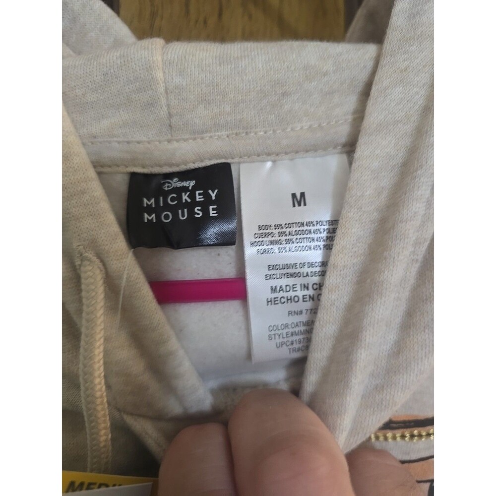 Micky Mouse Ladies Character Hoodie Size Medium NEW - Picture 5 of 6